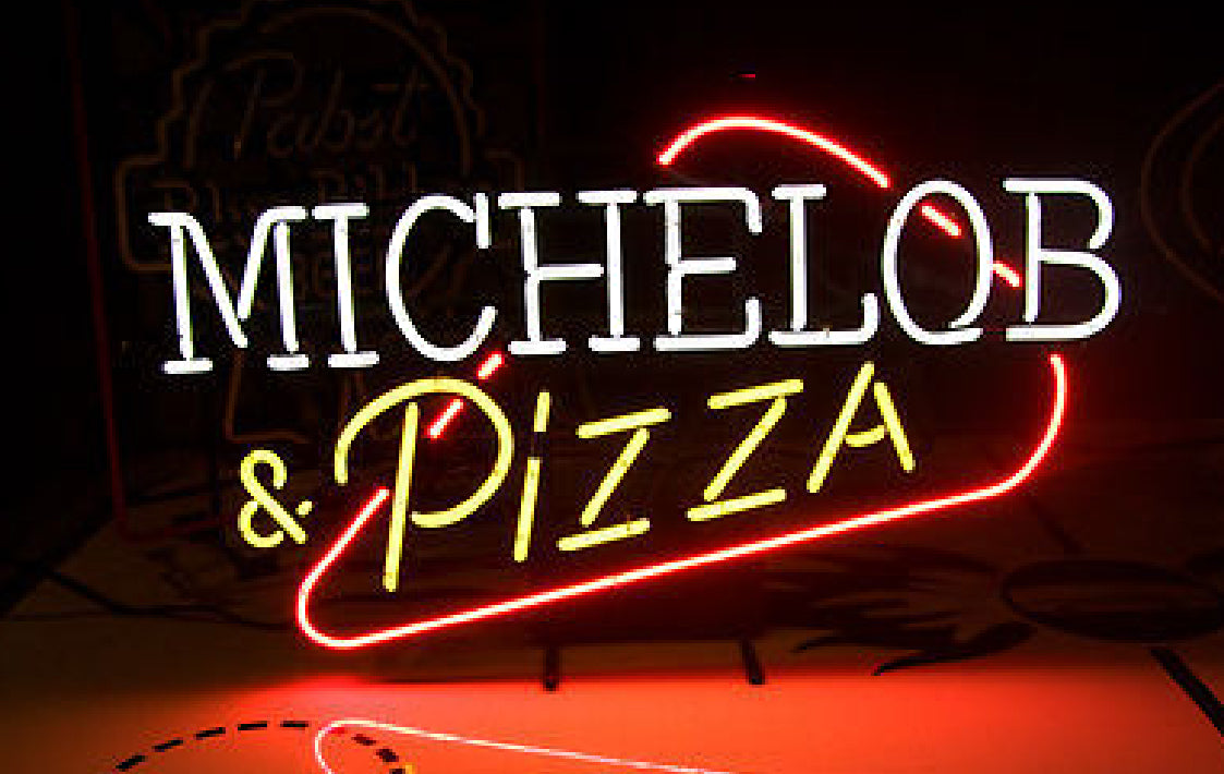 & Pizza Single Stroke Word unit for Michelob Replacement Tube - Neon Sign Part