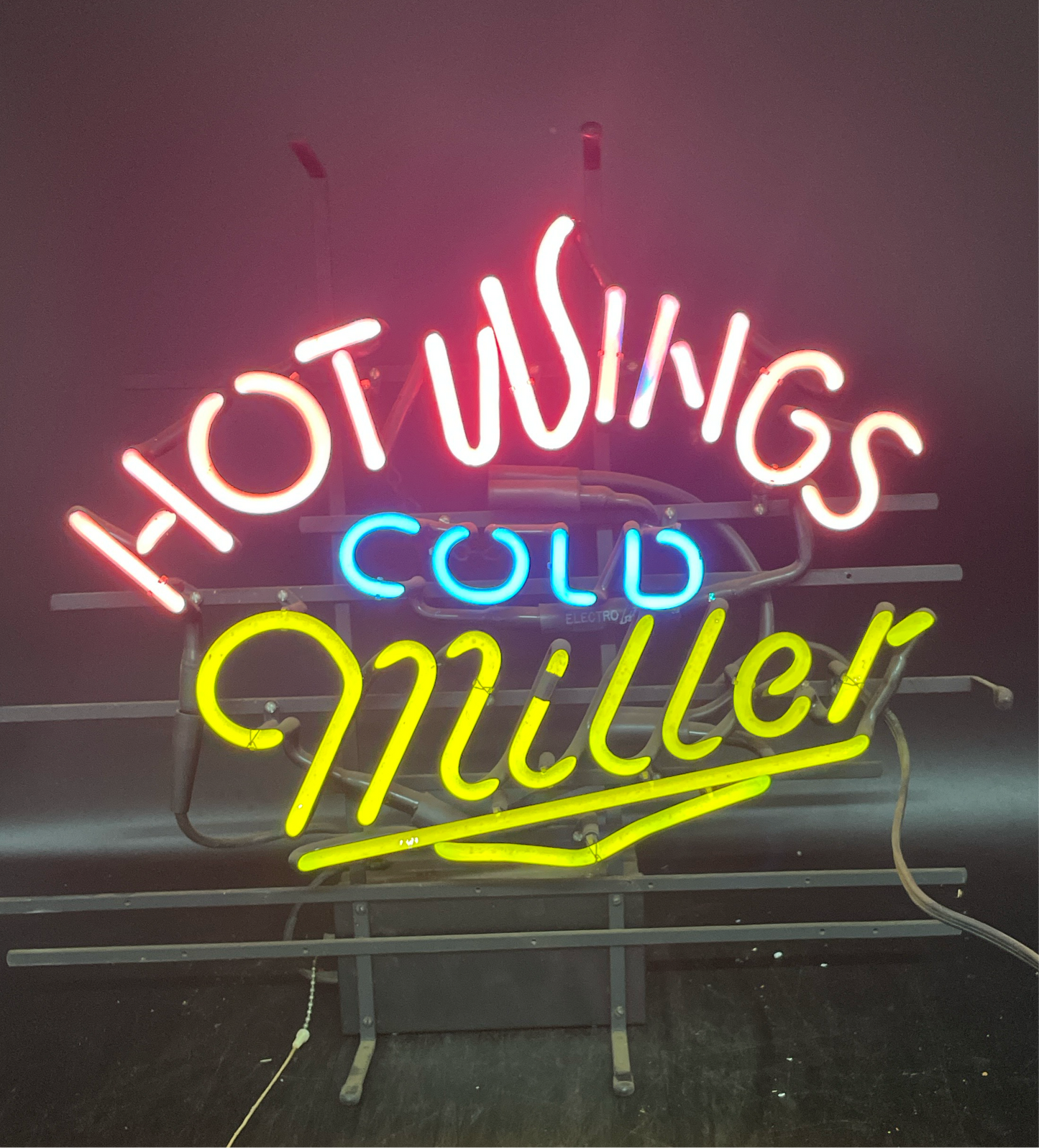 HOT WINGS Single Stroke Word Unit for Cold Miller Neon Neon Sign Replacement Tube