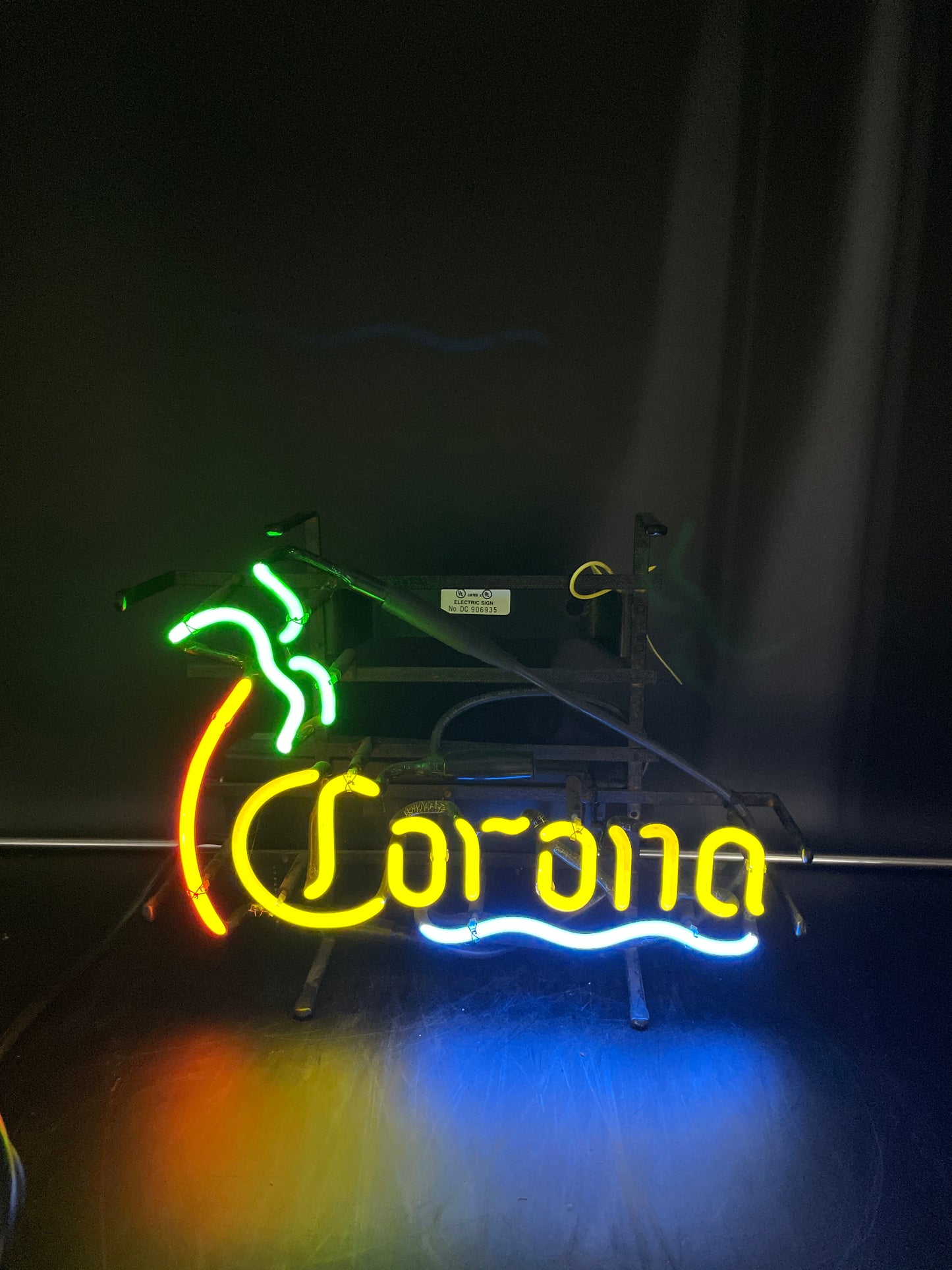 Corona Single Stroke Word unit with Wave for Corona Palm Replacement Tube - Neon Sign Part