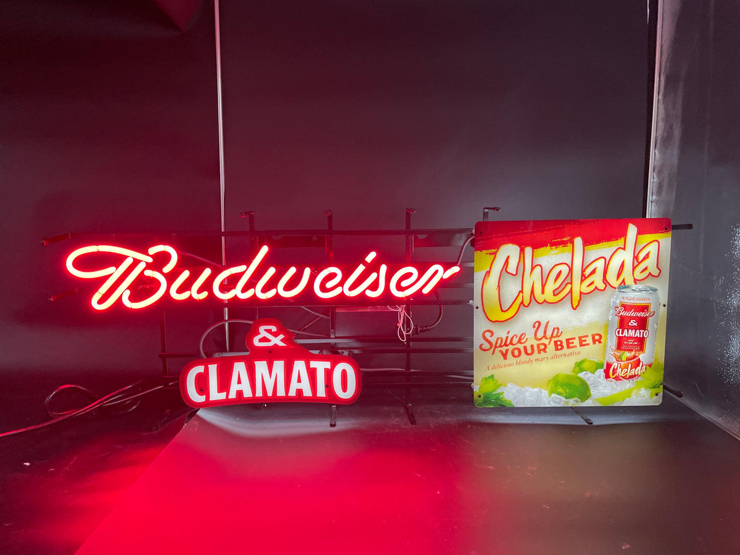 & CLAMATO for Budweiser Chelada and Clamato Neon Sign Plastic Replacement Panel
