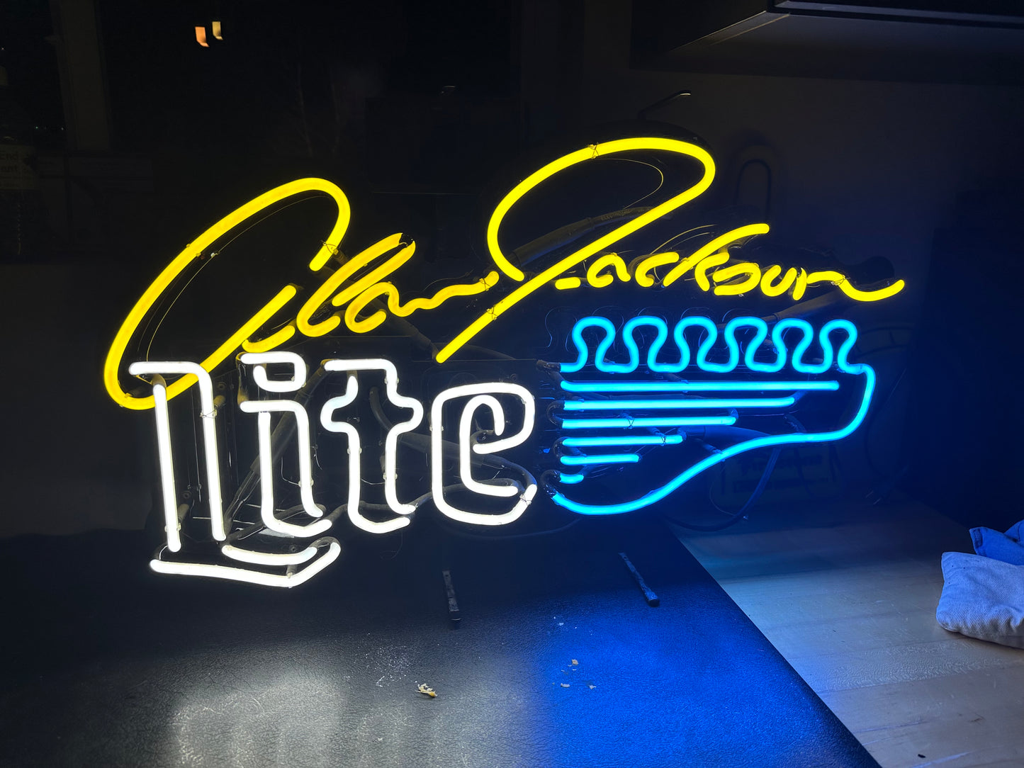 Alan Script Word Unit for Alan Jackson for Miller Lite Neon Sign Replacement Tube
