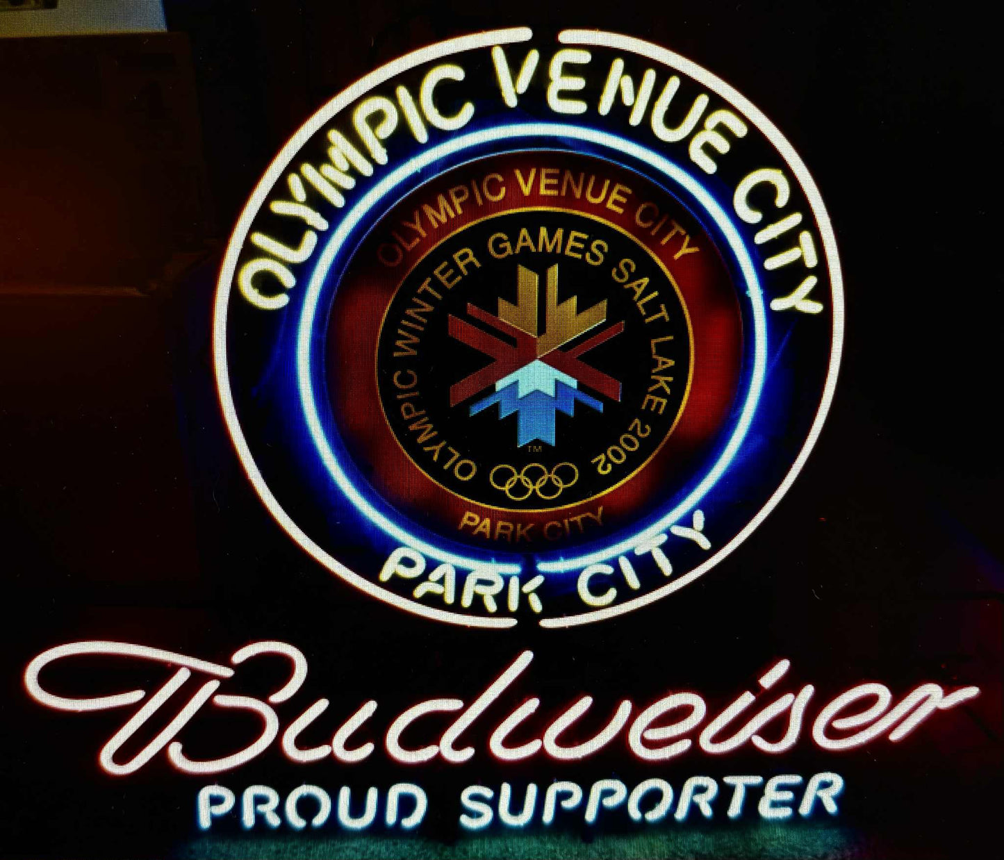 PARK CITY Single Stroke Word Unit for Budweiser 2002 Salt Lake City Olympics Neon Sign – Park City Replacement Tube - Neon Sign Part