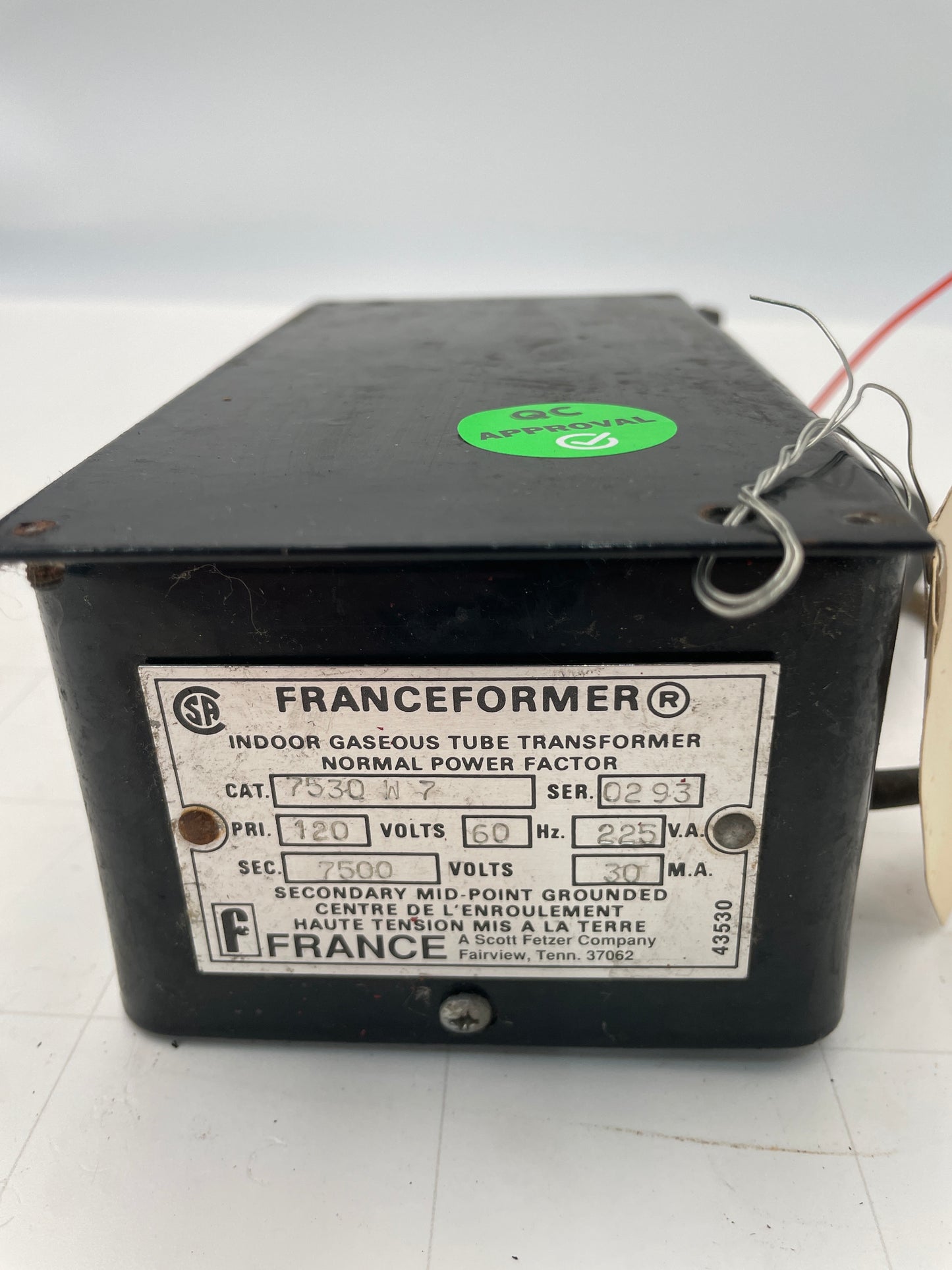 Franceformer Vintage Core & Coil Neon Sign Replacement Transformer – 6Kv