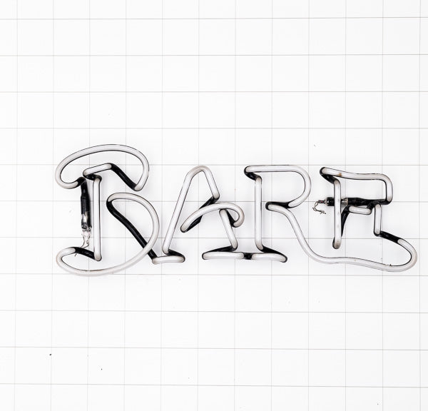 BARE Script Word Unit for Bare Knuckle Neon Sign Replacement Tube