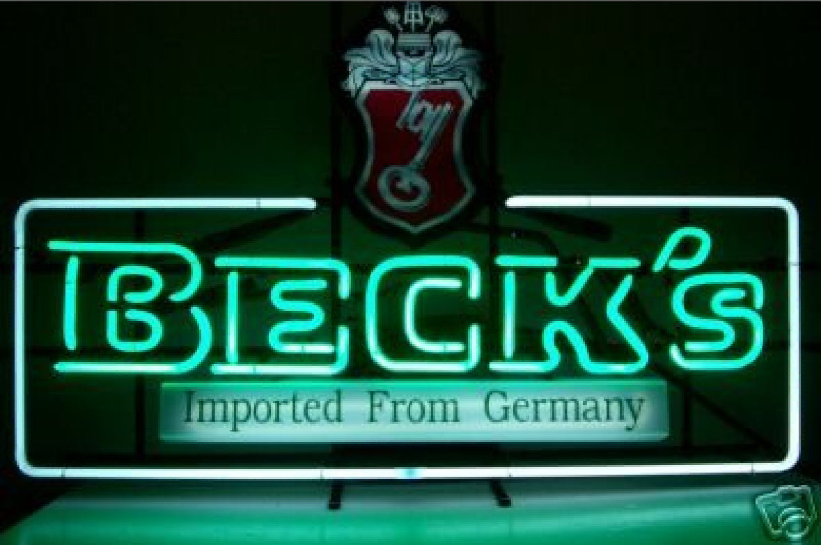 BECK’S Double Stoke Word unit Replacement Tube - Neon Sign Part