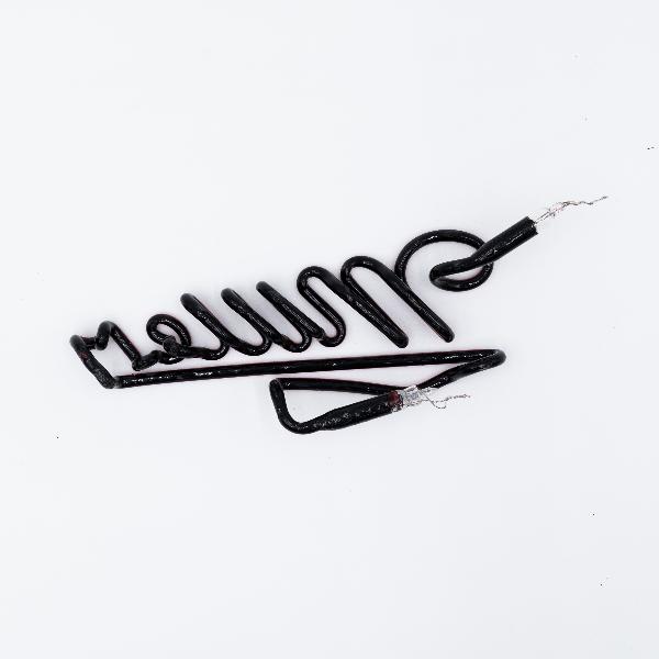 Miller Script Word Unit with Emphasis Replacement Tube - Neon Sign Part Used