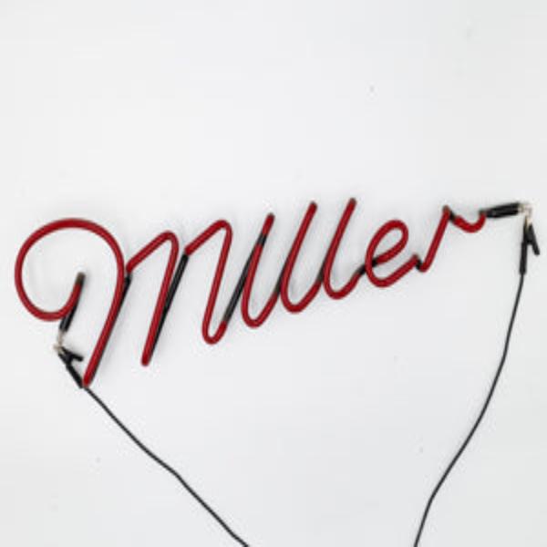 Miller Red Script Neon Sign Replacement Tube