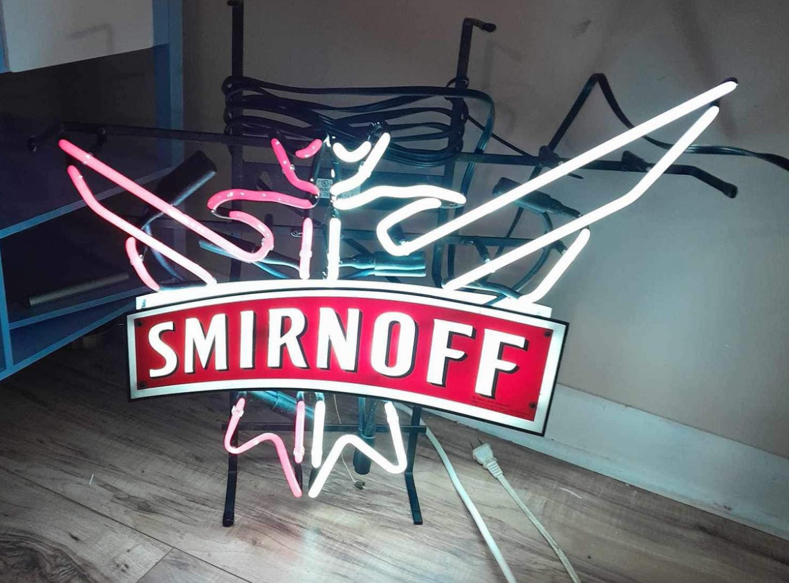 Smirnoff Neon Sign Plastic Replacement Panel