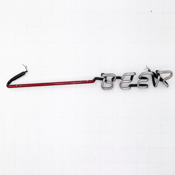 BEER Single Stroke Word Unit & Red Emphasis Line Neon Sign Replacement Tube