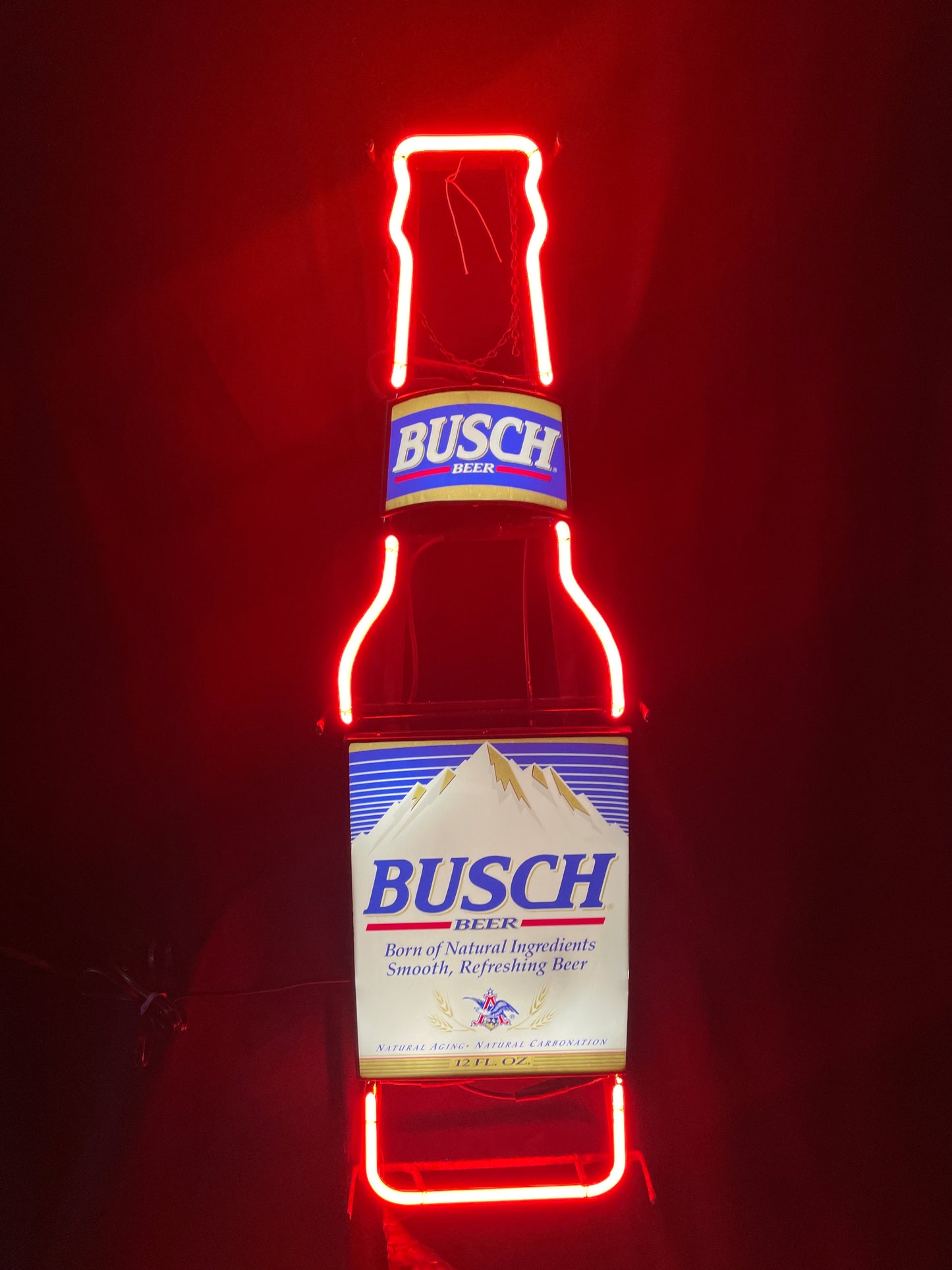 Top Plastic Border for Busch / Bud Light Bottle Neon Sign Plastic Replacement Panel