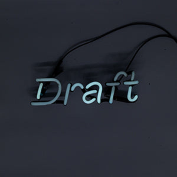 Draft Single Stroke Word Unit Neon Sign Replacement Tube