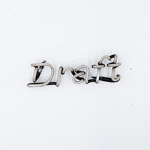 Draft Single Stroke Word Unit Neon Sign Replacement Tube