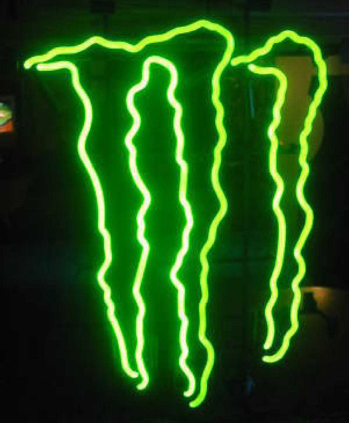 Right side of Monster Energy M Logo Replacement Tube - Neon Sign Part