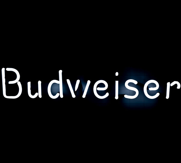 Budweiser Single Stroke Word Unit for Vintage Budweiser Neon Sign Replacement Tube