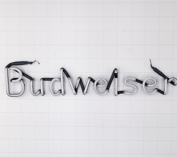 Budweiser Single Stroke Word Unit for Vintage Budweiser Neon Sign Replacement Tube