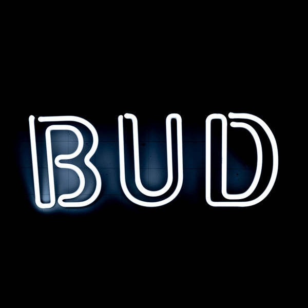 BUD Large Double Stroke word unit for Bud Light Neon Sign Replacement Tube New