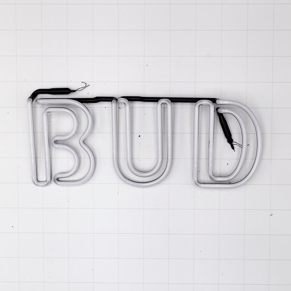 BUD Large Double Stroke word unit for Bud Light Neon Sign Replacement Tube New