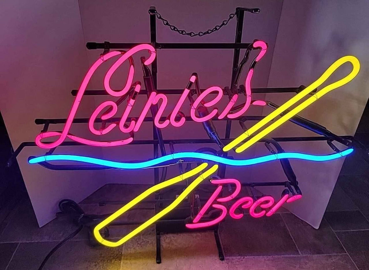 Leinies Script Word Unit for Leinies Beer Wave/Paddle Replacement Tube - Neon Sign Part
