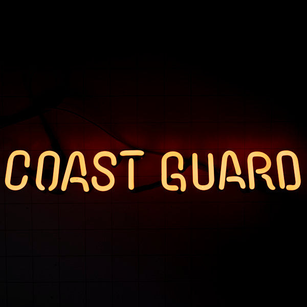 COAST GUARD Single Stroke Word Unit Neon Sign Replacement Tube