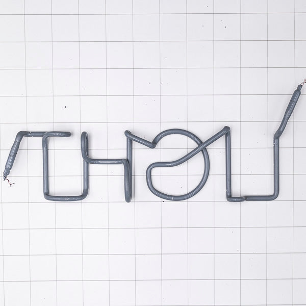 LIGHT Single Stroke Word Unit Neon Sign Replacement Tube