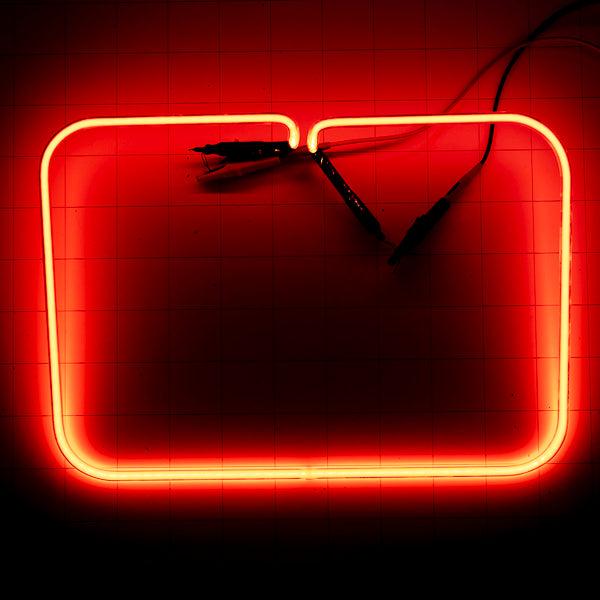 Border Clear Red Neon for Small Bud Light Neon Sign Replacement Tube - Check Electrode Placement