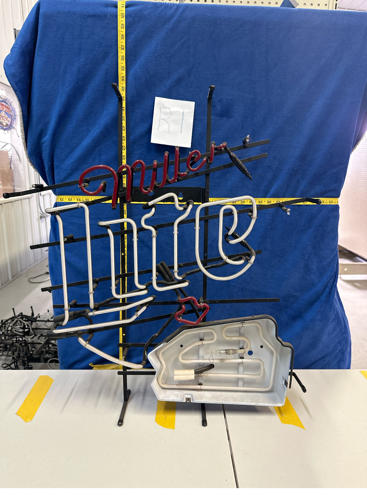 Housing for Miller Lite Neon Sign Plastic Replacement Panel