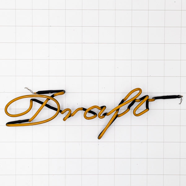 Draft Script Word Unit Neon Sign Replacement Tube