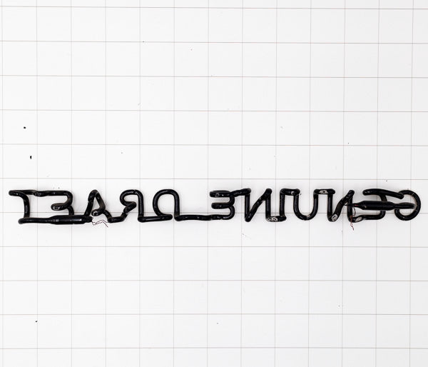 GENUINE DRAFT Single Stroke Word Unit Neon Sign Replacement Tube