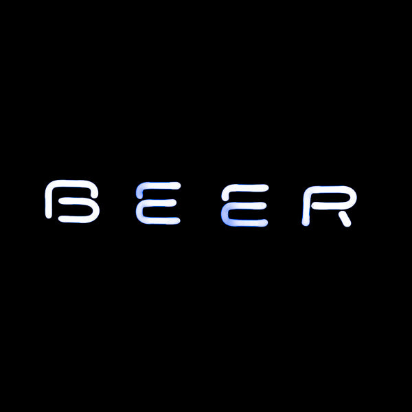 BEER Single Stroke Word Unit for Hamm's Pine Tree Neon Sign Replacement Tube New
