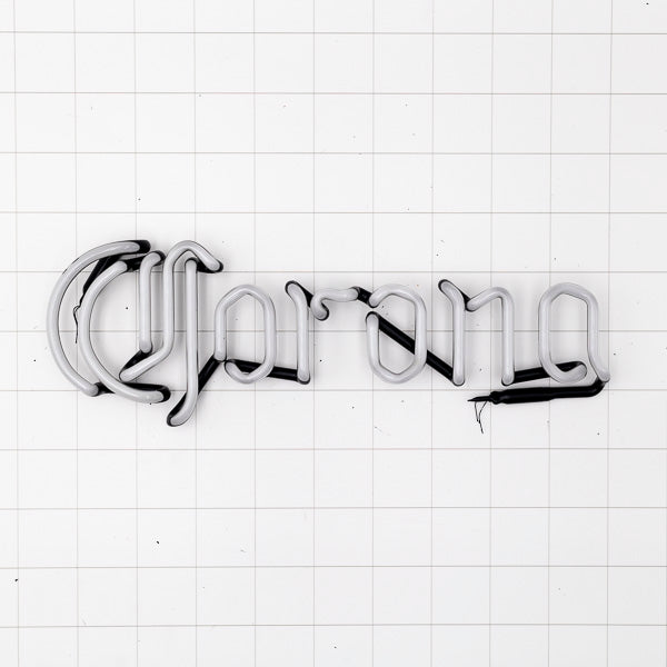 Corona Single Stroke Word Unit Neon Sign Replacement Tube