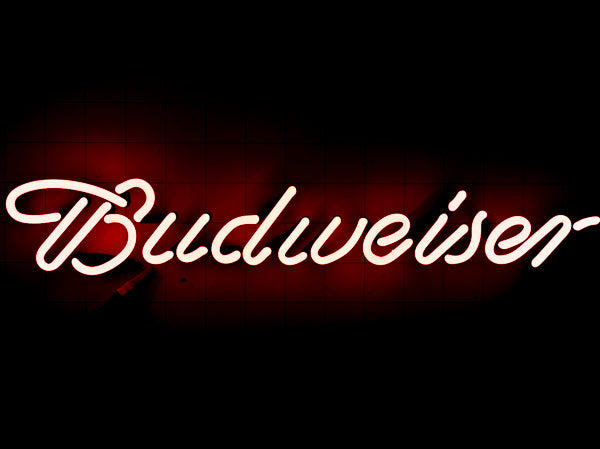 Budweiser Script Word Unit Neon Sign Replacement Tube - Large