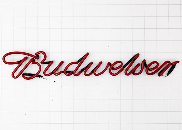 Budweiser Script Word Unit Neon Sign Replacement Tube - Large