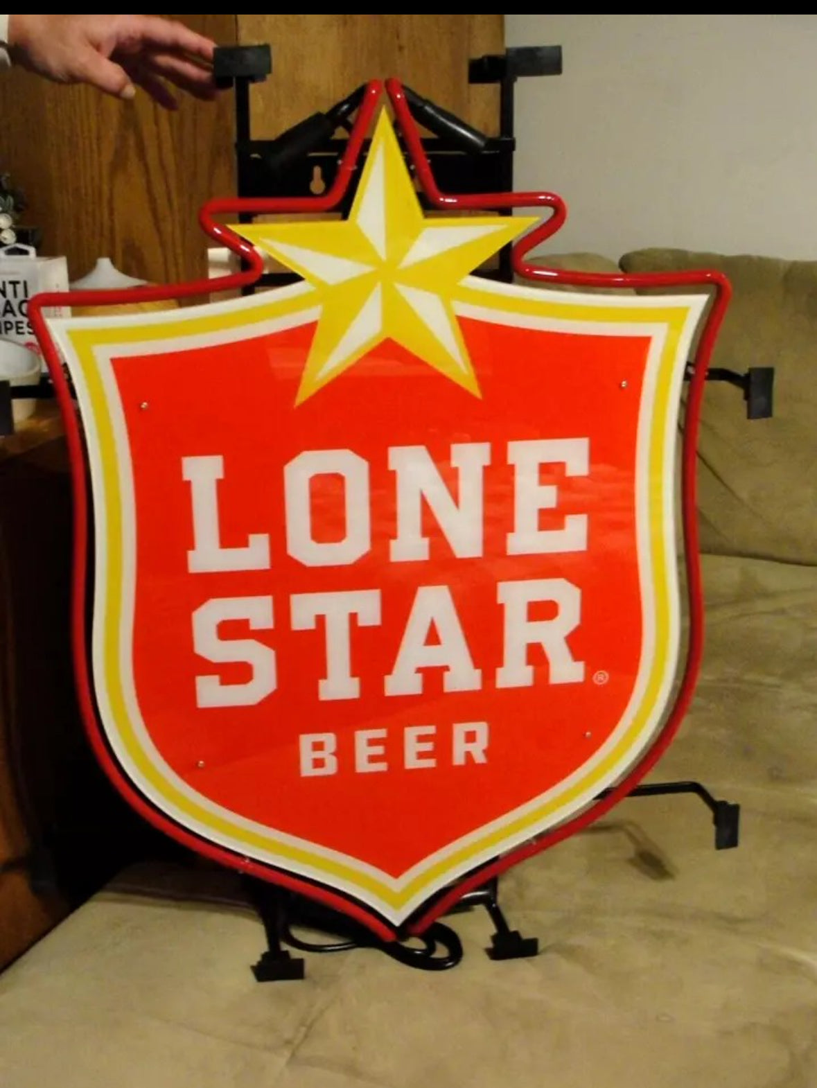 Right Side Lone Star Neon Sign Replacement Tube