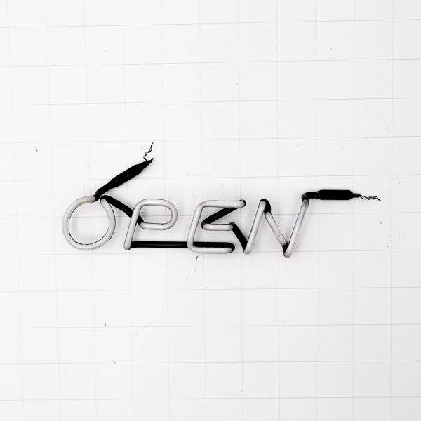 OPEN Slanted Neon Sign Replacement Tube Used