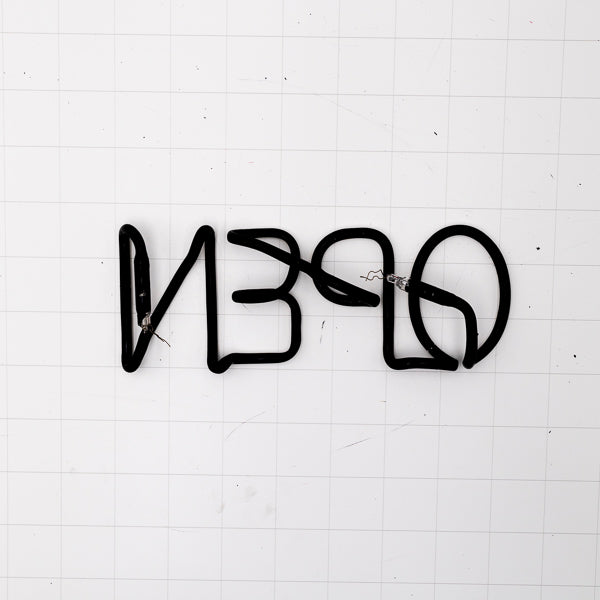 OPEN Single Stroke Word Unit Neon Sign Replacement Tube