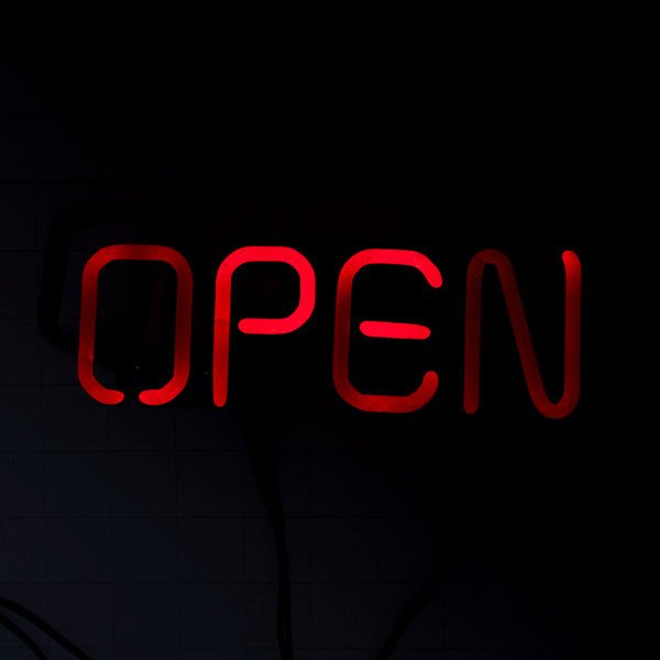 OPEN Red Single Stroke Neon Sign Replacement Tube