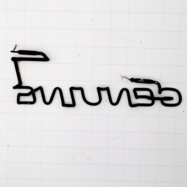 GENUINE Single Stroke Word Unit & Border for Miller Genuine Draft Neon Sign Replacement Tube