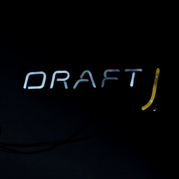 DRAFT & Border Single Stroke Word Unit for Miller Genuine Draft Neon Sign Replacement Tube