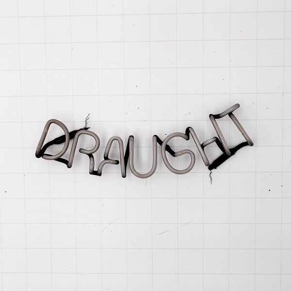 DRAUGHT Single Stroke Word Unit for Guinness Neon Sign Replacement Tube Used