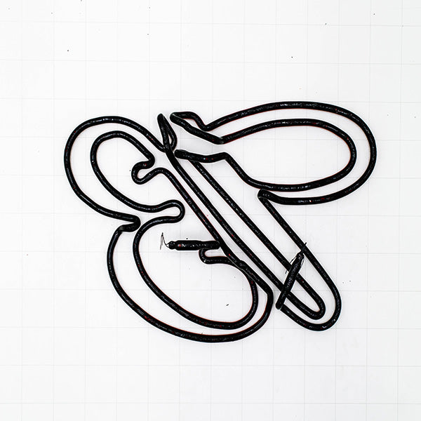 Small King B Script Word Unit for Budweiser Replacement Tube - Neon Sign Part Used