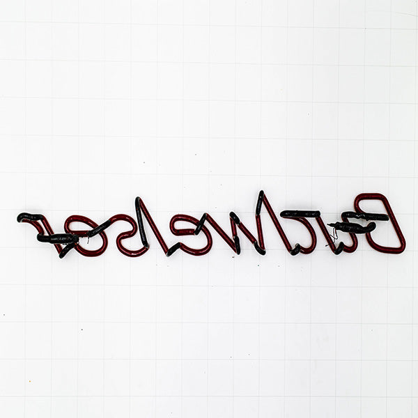 Budweiser Single Stroke Word Unit Replacement Tube - Neon Sign Part Used