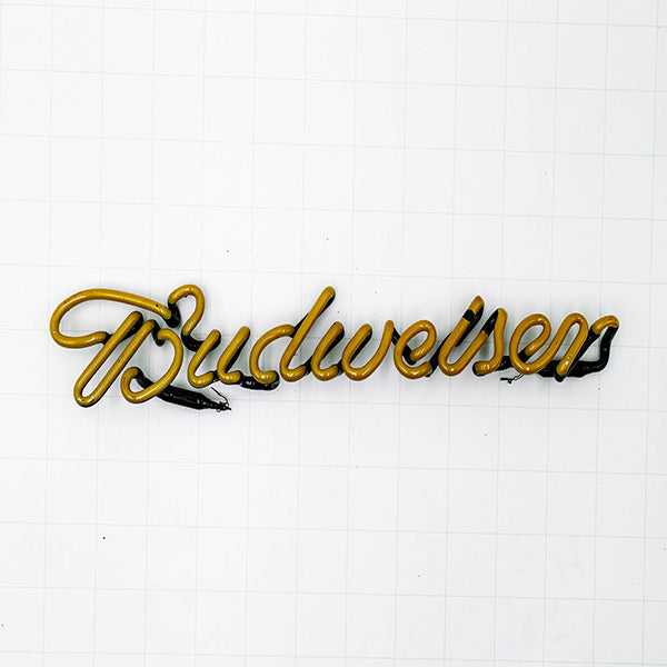 Budweiser Script Replacement Tube - Neon Sign Part Used