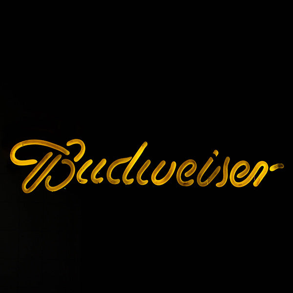 Budweiser Script Replacement Tube - Neon Sign Part Used