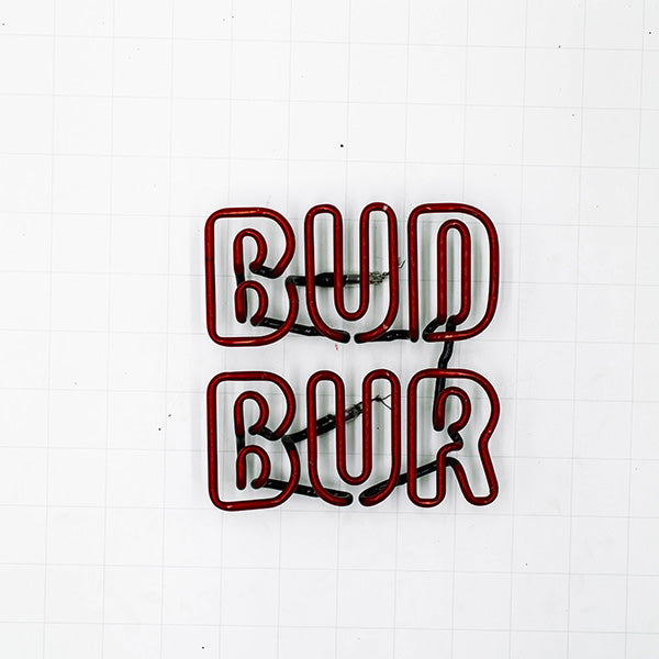 Bud Bur for Budweiser & Burgers Sign Replacement Tube - Neon Sign Part Used