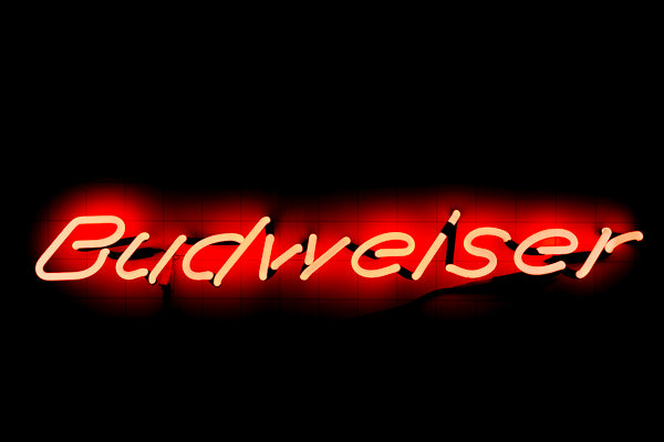 Budweiser single stroke Word Unit Replacement Tube - Neon Sign Part