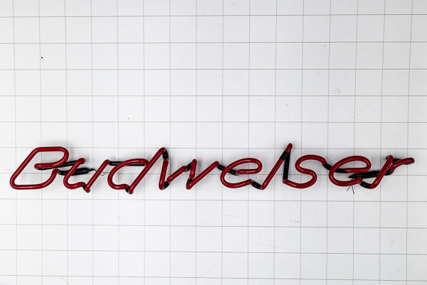 Budweiser single stroke Word Unit Replacement Tube - Neon Sign Part