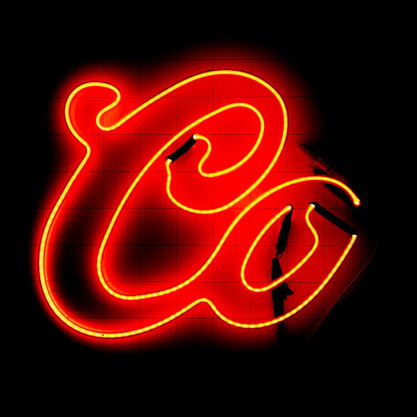 Co double stroke script word unit for Coors Neon Sign Replacement Tube