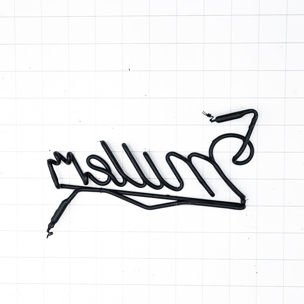 Miller vintage script word with double r curl with emphasis line Neon Sign Replacement Tube