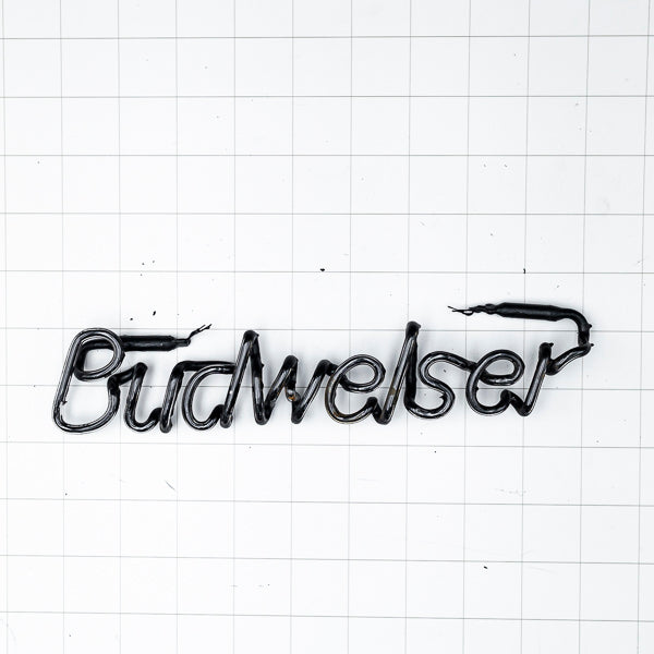 Budweiser single stroke word unit Neon Sign Replacement Tube Used