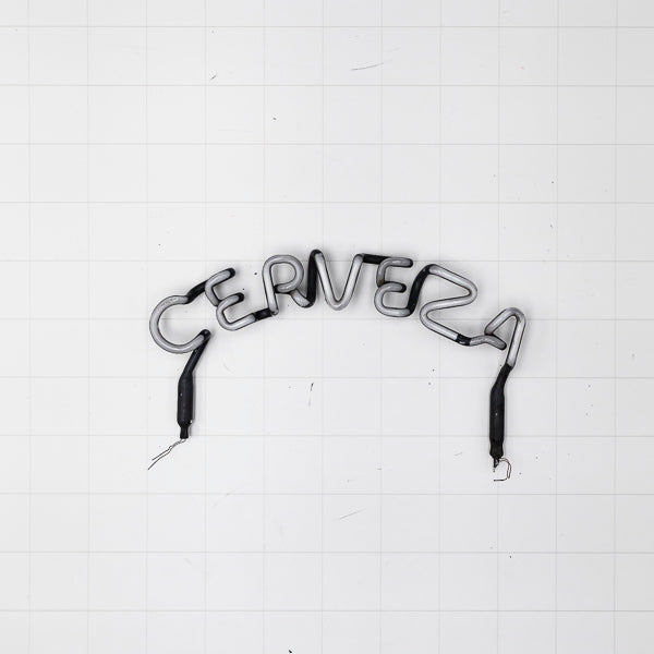 CERVEZA Single Stroke Arched Word Unit Replacement Tube - Neon Sign Part
